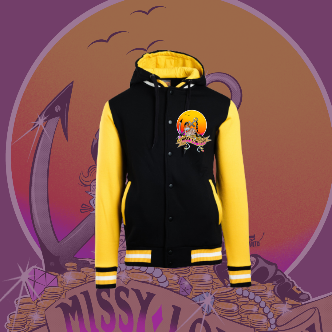 Penny Parley-  Varsity Jacket with Hood