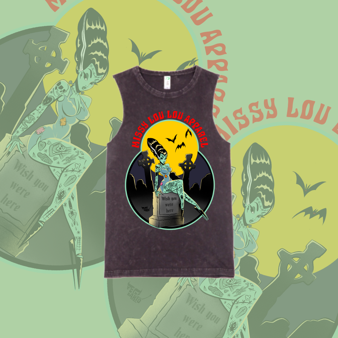 Grave Digger  - Marble stone tanks, Black & Pink
