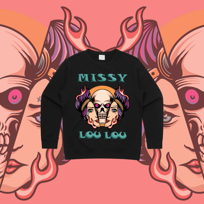 What Lies Beneath - Premium Women's Crew,Front Design