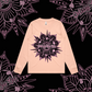 Rosy Posy -  Longsleeve , Black, Marle Grey, Peach -Front Design