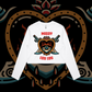 Hearts 'N' Daggers - Crop Long Sleeve, Front Design