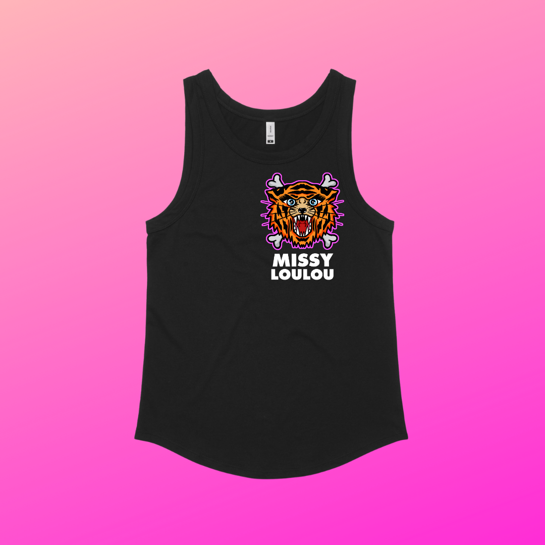 Tiger Sass - Sunday Singlet, Grey