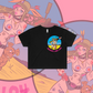 Rudy Rocket - Crop Tee, Black, White.