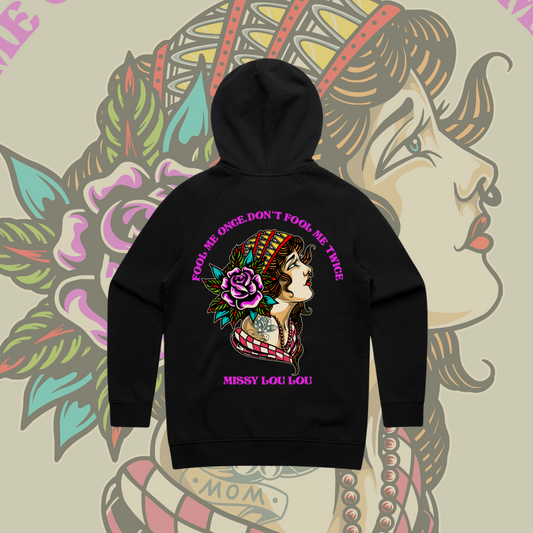 Fool Me Once  - Heavy Weight Hoodie