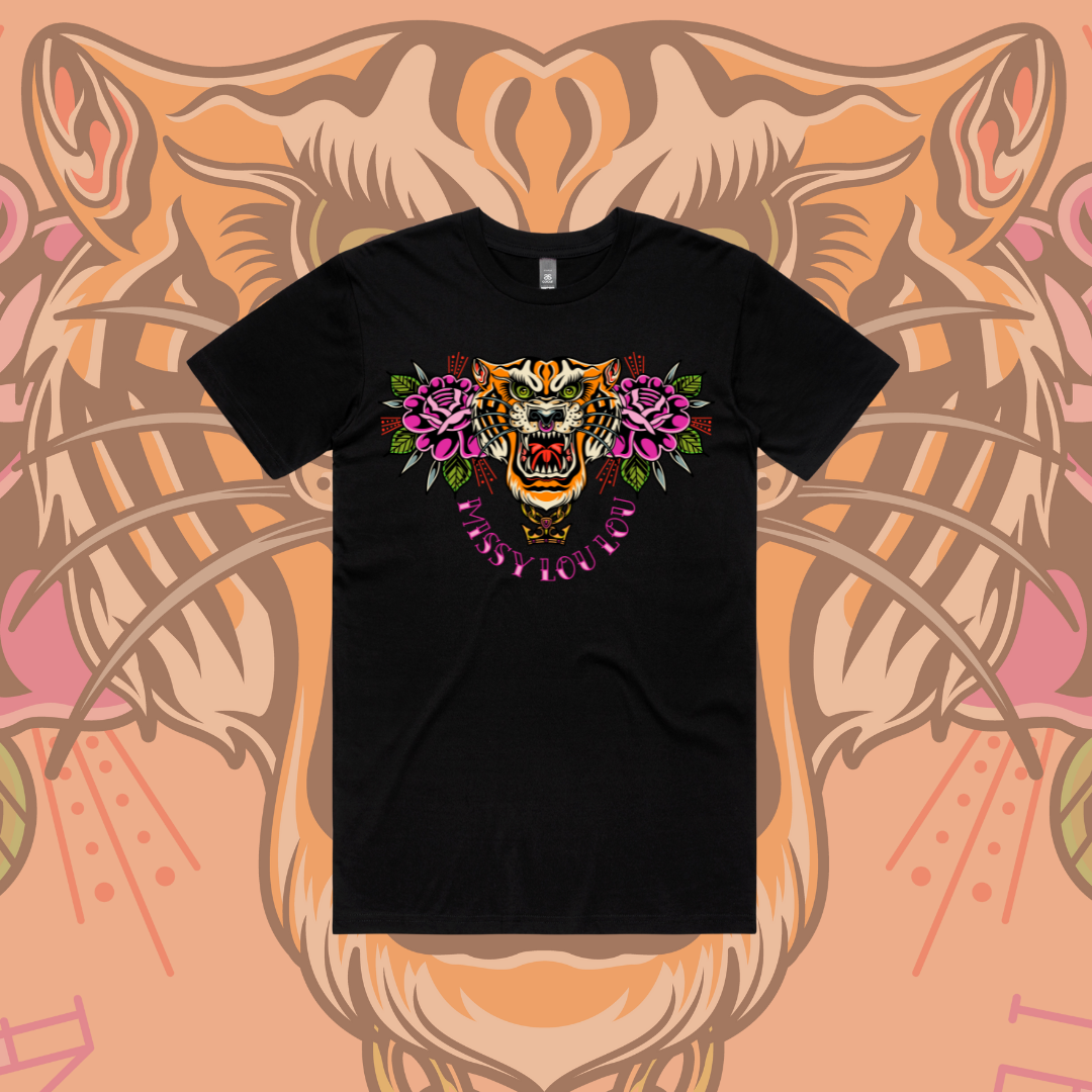 Tiger Lilly - Unisex tee, Black & Pink