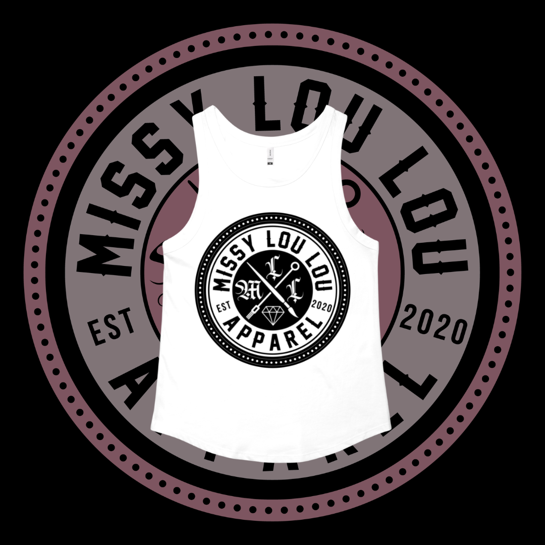 Missy Logo -  Sunday Singlet, Black