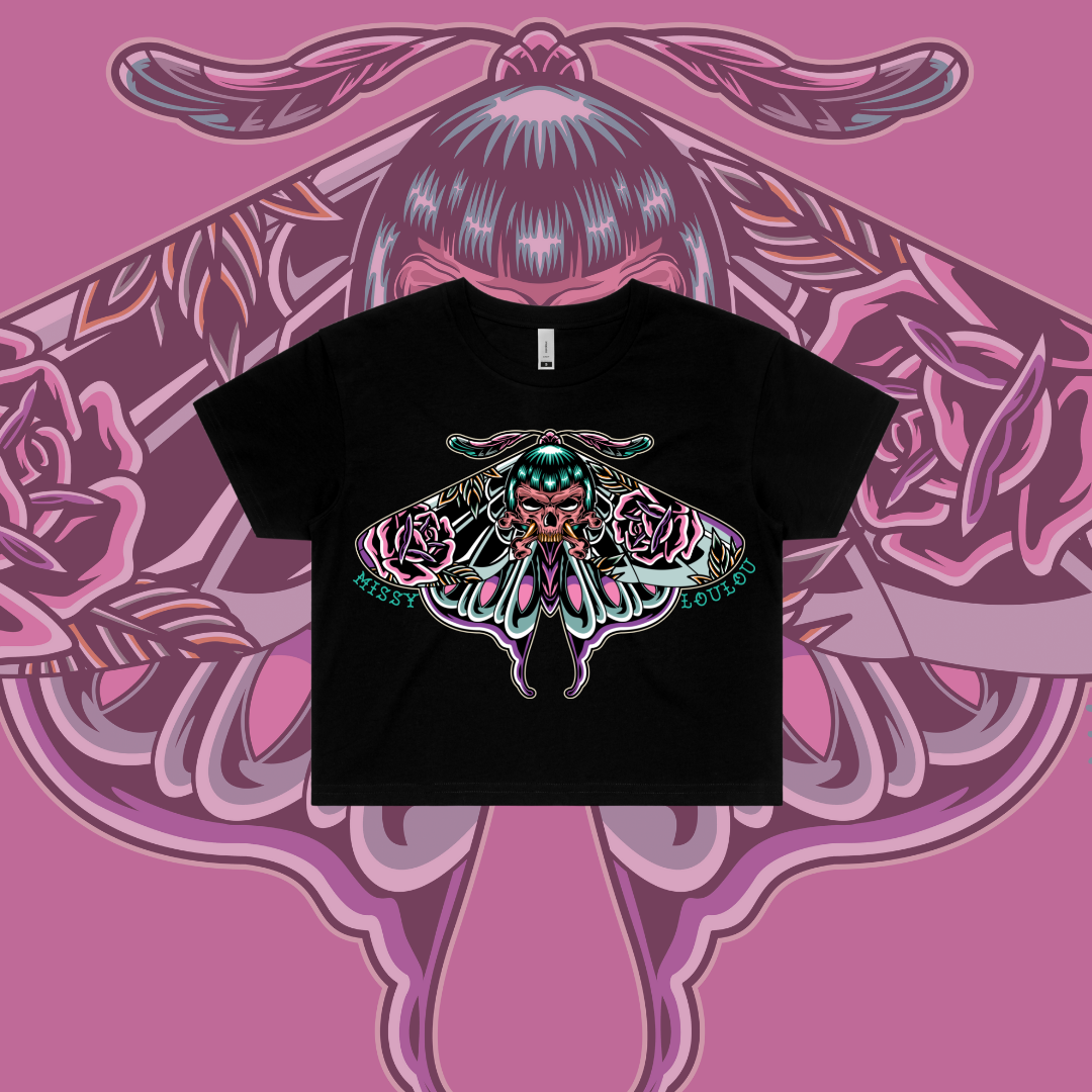 BAD BETTY BUTTERFLY -  Crop Tees