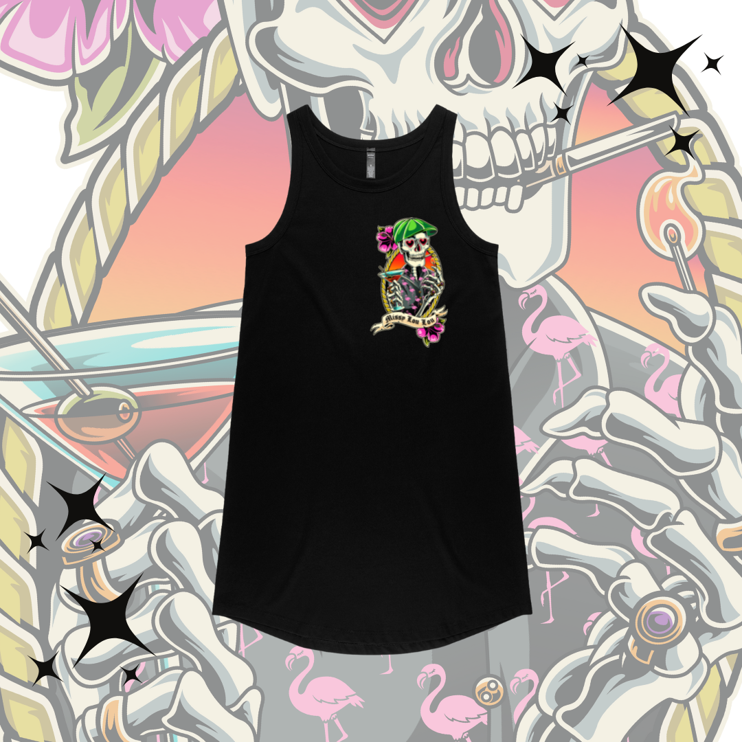 Sunday Dress - 5PM Somewhere - Black & White