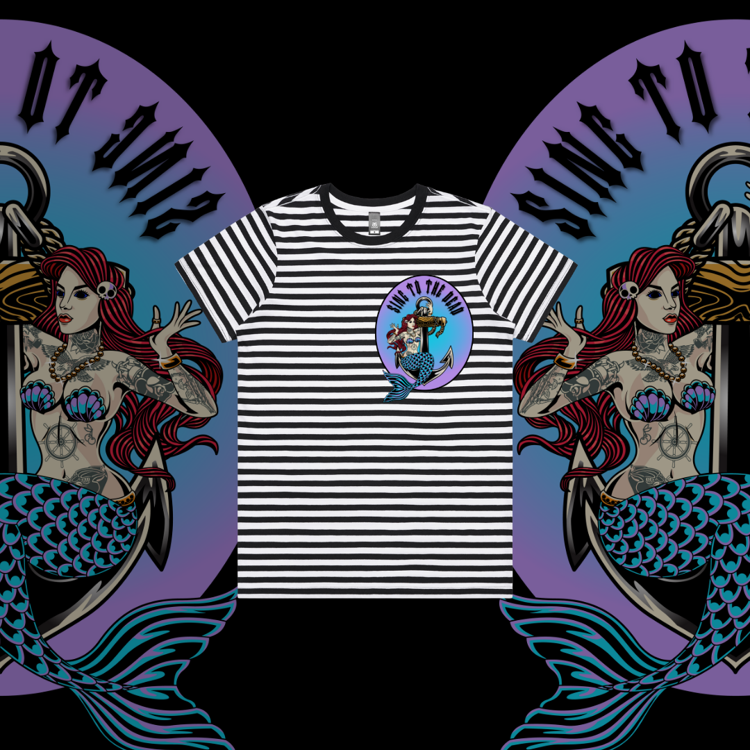 Sing to the Dead - Women's Premium Stripe tee