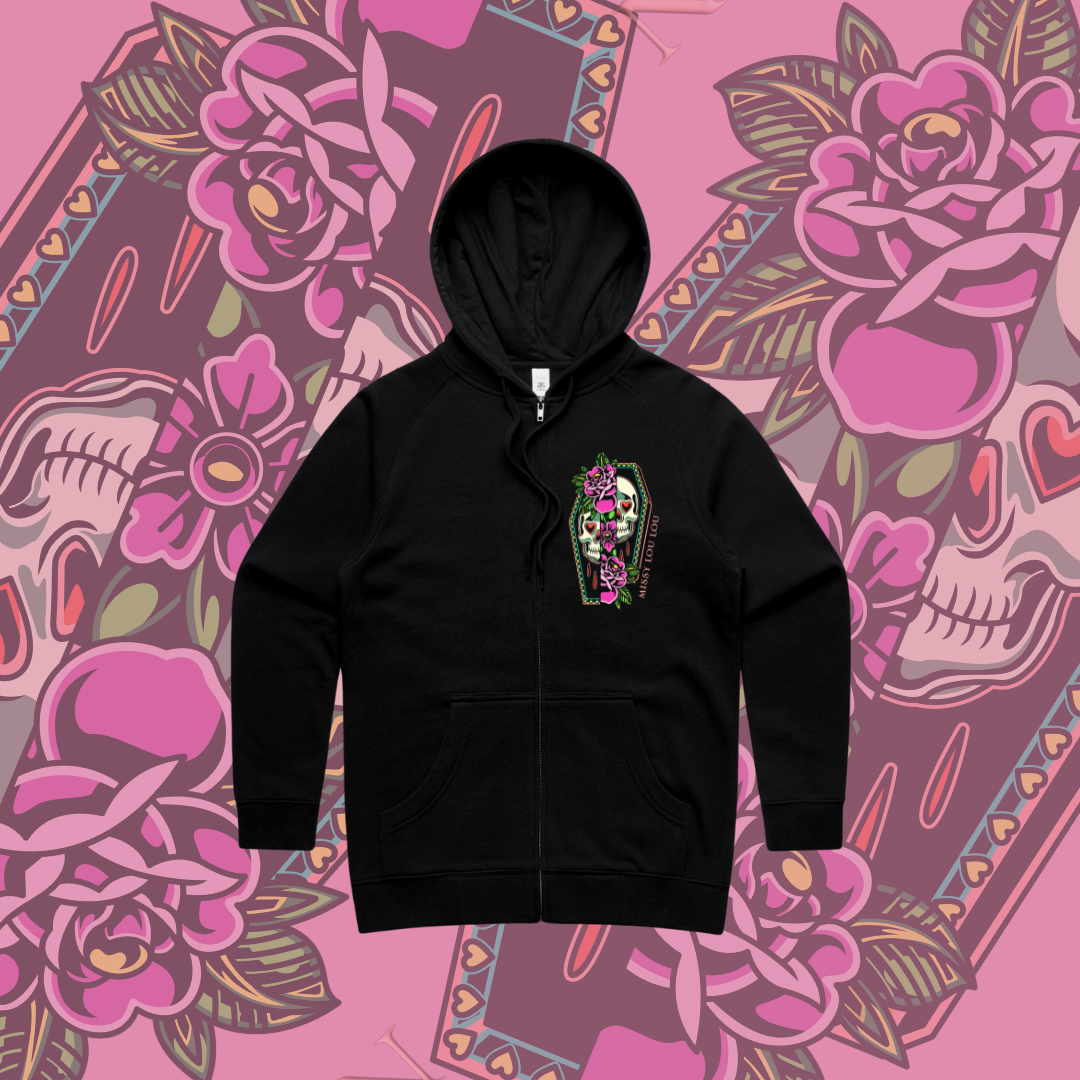 Not Today Satan - Black Zipper Hood