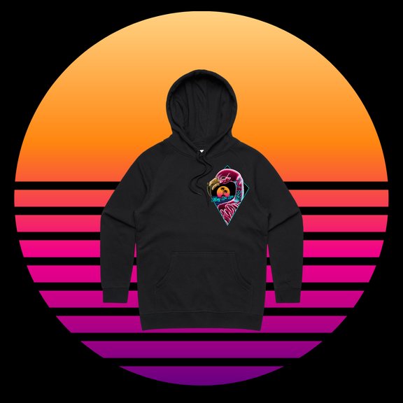 Franky Feathers - Premium hood,Black