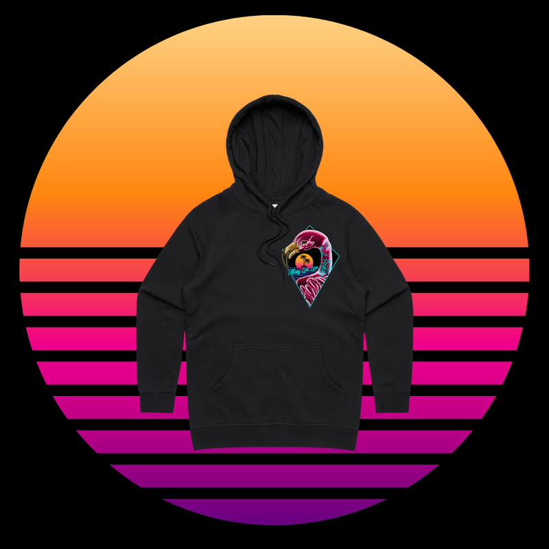 Franky Feathers - Premium hood,Black