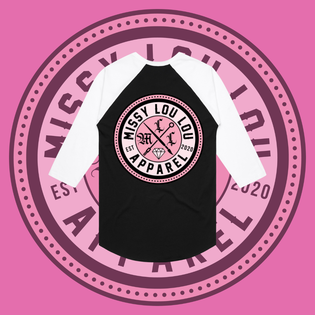 Missy Logo  - Baseball tee, Pocket Design