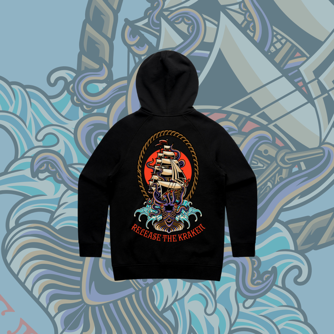 Release the Kraken - Premium hood,Black