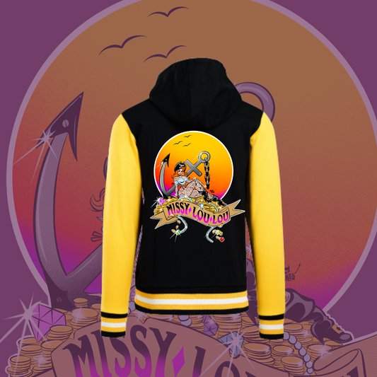Penny Parley-  Varsity Jacket with Hood