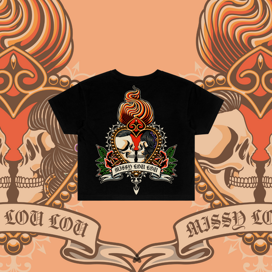 Till death do us part -  Crop Tees,Black,Berry, Pistachio