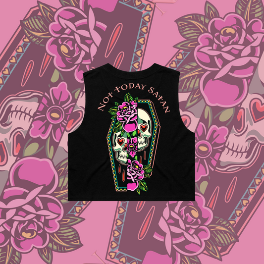 Not Today Satan - Crop Tank