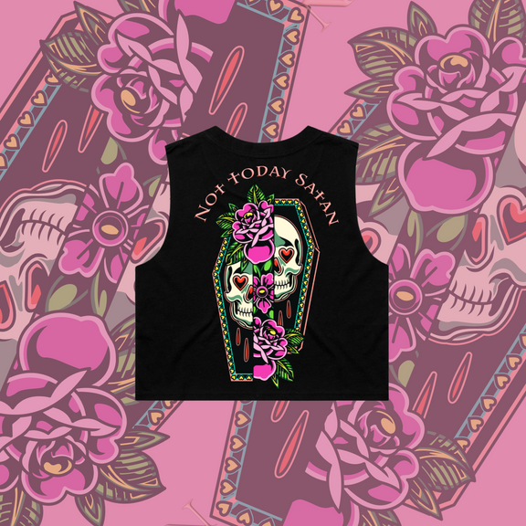 Not Today Satan - Crop Tank