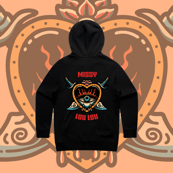Hearts 'N' Daggers - New Long Stencil Hoods
