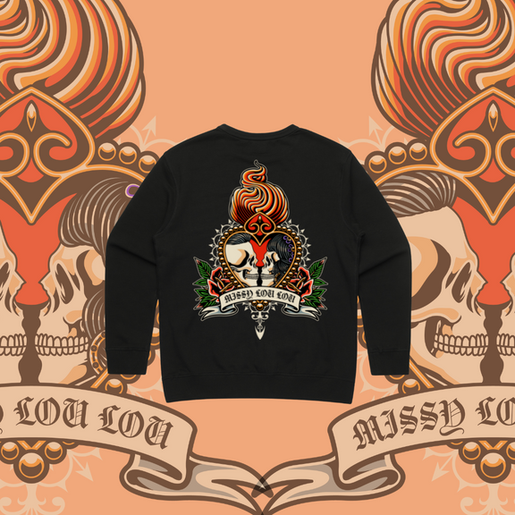 Till death do us part - Premium Women's Crew, Mauve & Black