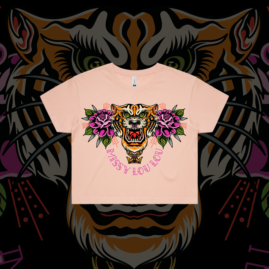 Tiger Lilly-  Crop Tees