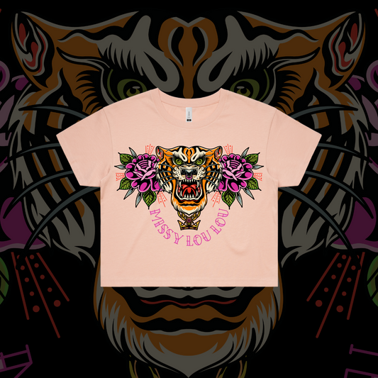 Tiger Lilly-  Crop Tees