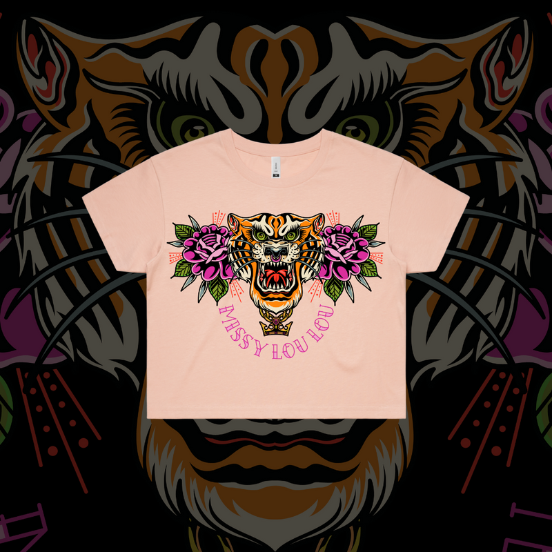 Tiger Lilly-  Crop Tees