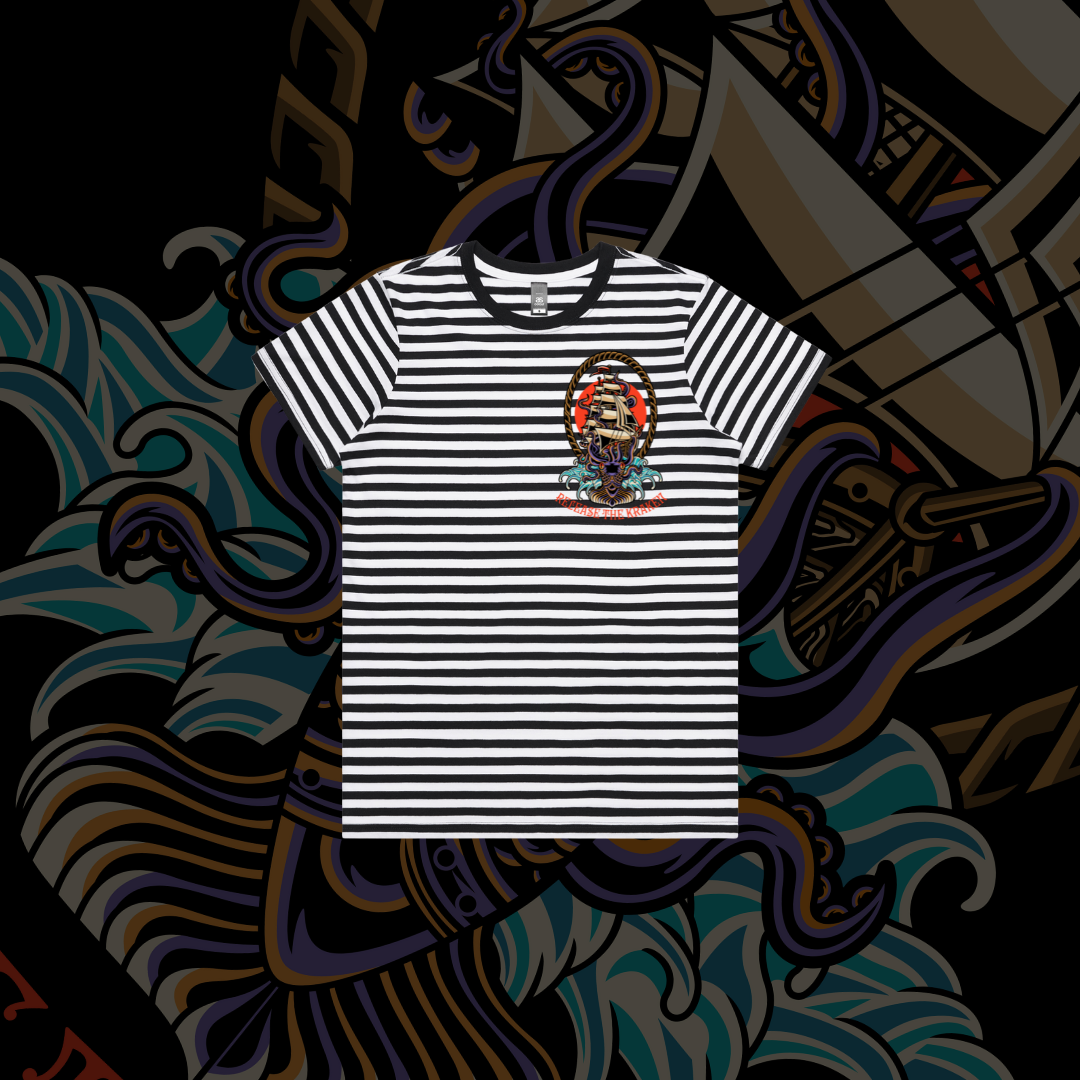 Release the Kraken - Women's Premium Stripe tee