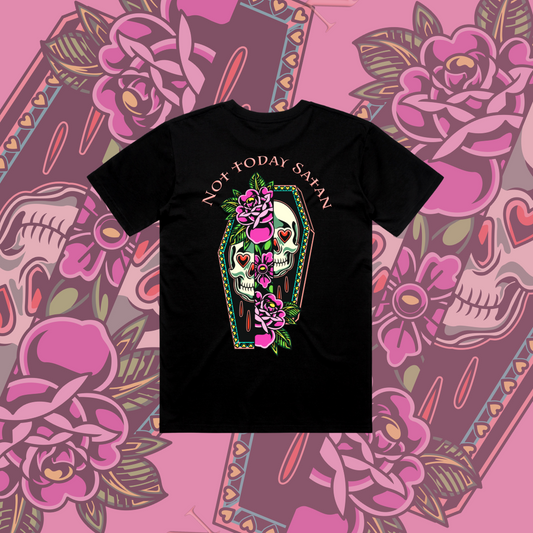 Not Today Satan - Short Unisex Tee