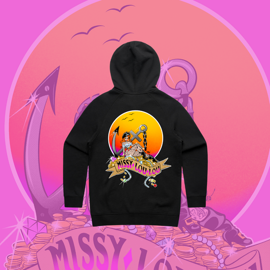 Penny Parley - Zipper Hoodie, Black