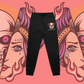 What Lies Beneath -  Trackies - Slim Fit, Black, Sage, Pale Pink
