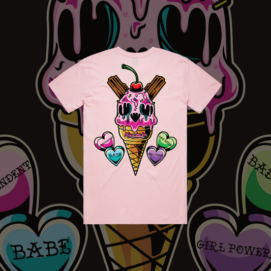 Sweet Tooth - Unisex tee, Pink & Purple
