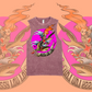 Miss Fin - Marble stone tanks, Black & Pink