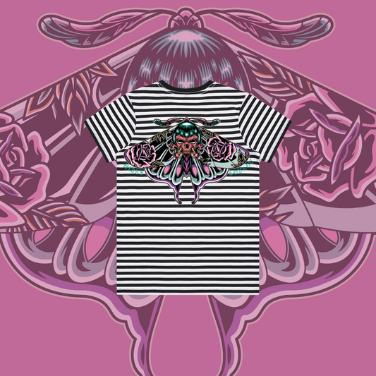 BAD BETTY BUTTERFLY - Stripe tee
