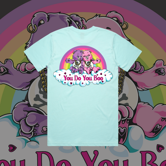 You Do You Boo - Unisex tees, Black, Aqua, Bubblegum