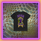 Madam Medusa- Premium women's tee, black, white, lilac.