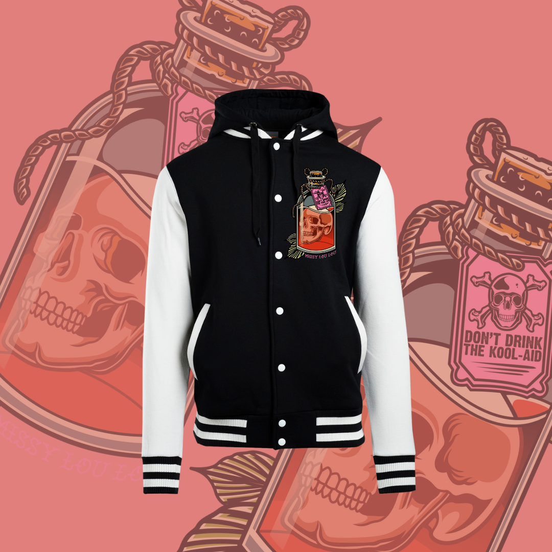 Bad Decisions -  Varsity Jacket with Hood