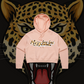 Logo Collection - Leopard Print, Crop Hood - Pink & Black