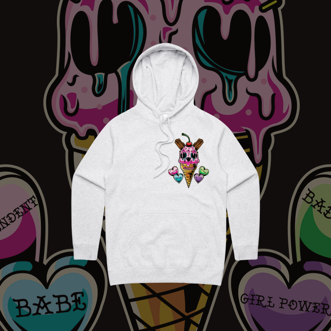 Sweet Tooth - Premium hood, Grey Marle