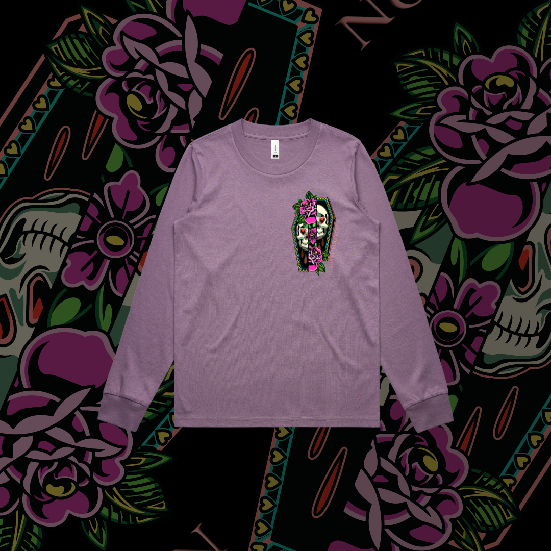 Not Today Satan - Longsleeve - Black & Mauve