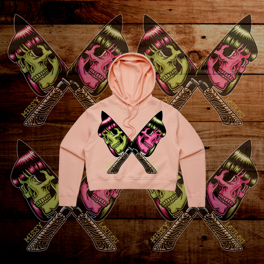 CUTTHROAT - Crop Hood - Pink