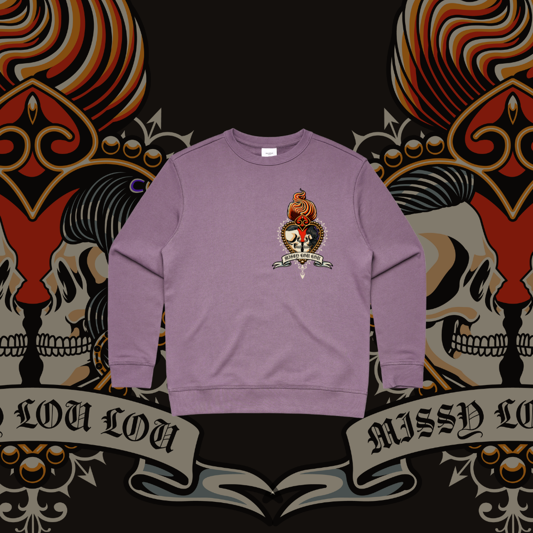 Till death do us part - Premium Women's Crew, Mauve & Black