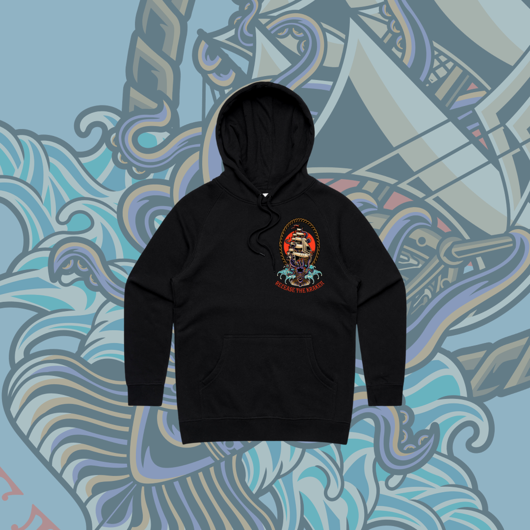 Release the Kraken - Premium hood,Black