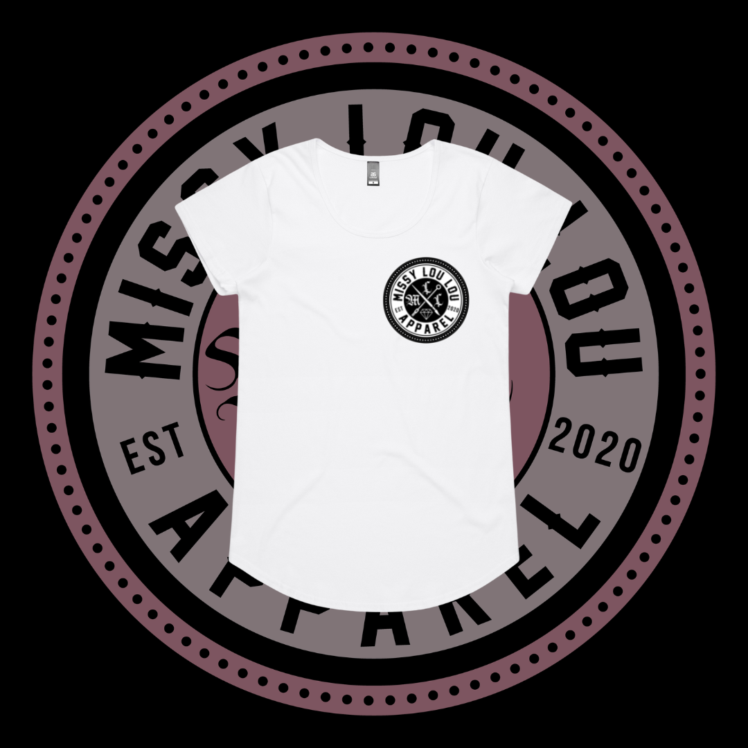 Missy Logo  - Drop neck tee - Black Logo