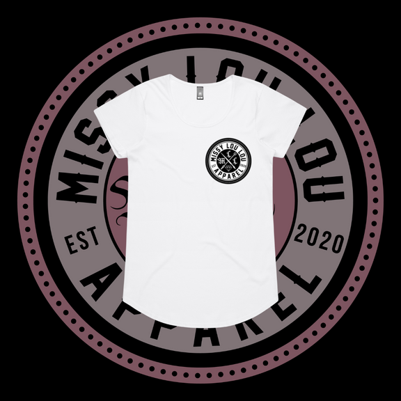 Missy Logo  - Drop neck tee - Black Logo