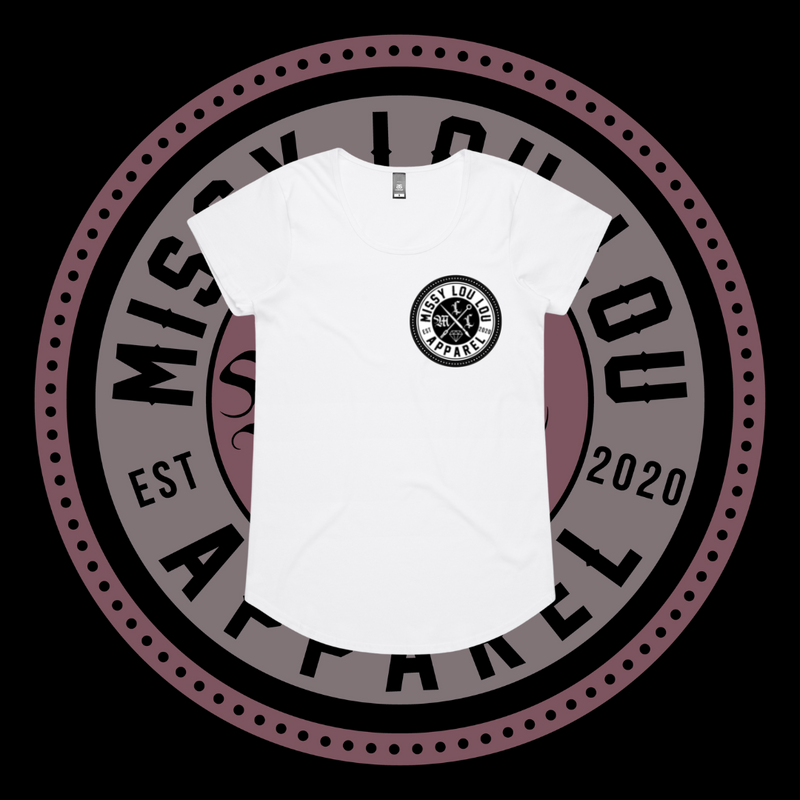 Missy Logo  - Drop neck tee - Black Logo