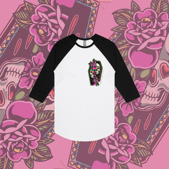 Not Today Satan - Baseball Tee, Pocket design