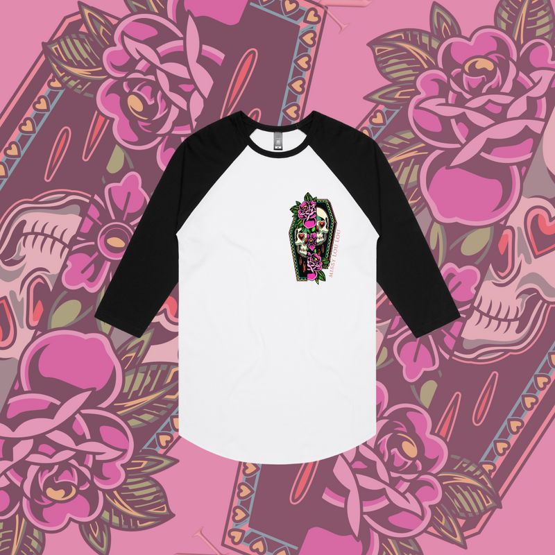 Not Today Satan - Baseball Tee, Pocket design