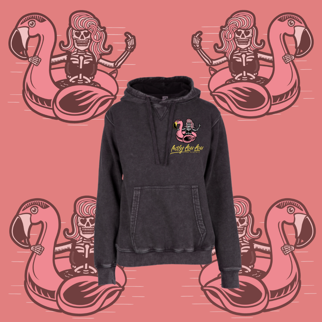Chachi-   Stonewash Charcoal Hoodie