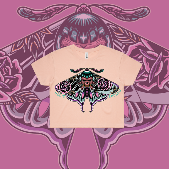 BAD BETTY BUTTERFLY -  Crop Tees